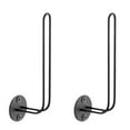 thumbnail image 1 of 2pcs Wall Mounted Baseball Cap Rack Modern Metal Hat Storage Holder Versatile Hooks, Clearance, for Caps Headphones Towels and More Space-Saving Design Black, 1 of 9
