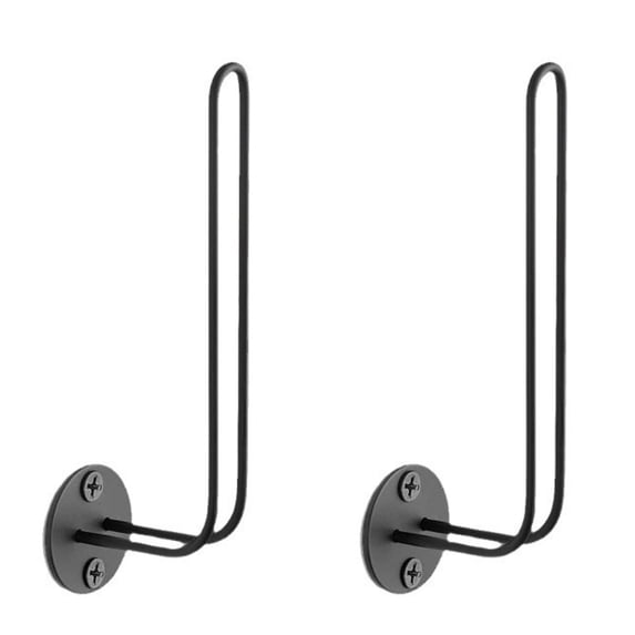 2pcs Wall Mounted Baseball Cap Rack Modern Metal Hat Storage Holder Versatile Hooks, Clearance, for Caps Headphones Towels and More Space-Saving Design Black