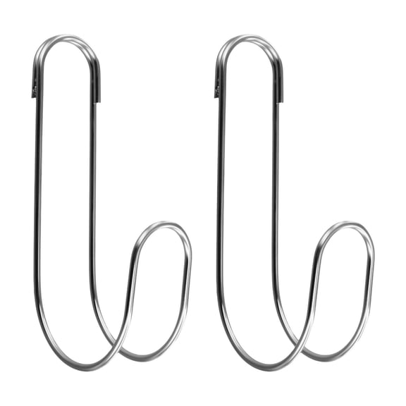 2pcs Wall Mounted Hose Storage Hook Flexible Garden Yard Pipe Holder Stainless Watering Hook Wash Car Hose Hanger Storage Rack