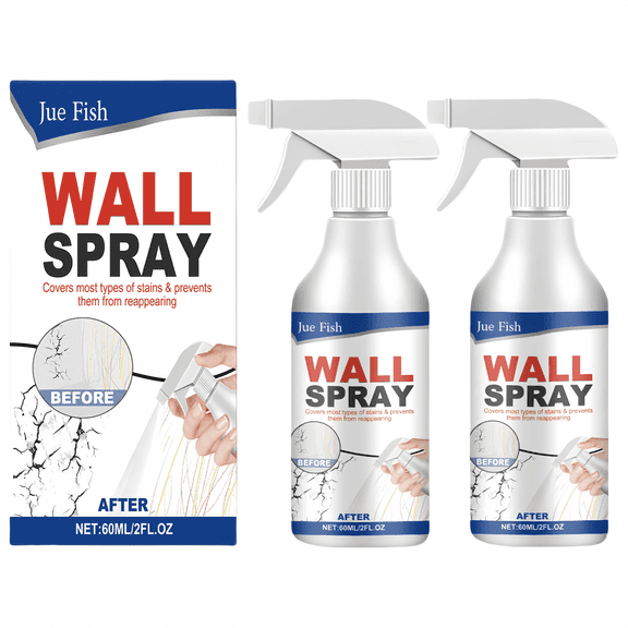 2pcs Wall Repair Paint White Spray Paint, Versatile Wall Repair Paint Wall Spray Paint, Water-Based Paint White Peel, White Ceiling Paint, Covers Up Stain Sealing Ceiling Paint, Stain Remover