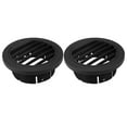 thumbnail image 1 of 2pcs Warm Air Vent Outlet 88mm Plastic Ducting Heater Air Vent Outlet Black for Car Auto Bus RV ATV, 1 of 6