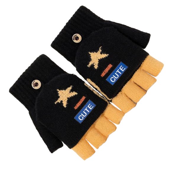2pcs Warm Half Finger Gloves Cold Weather Knitted Gloves Daily Use Gloves for Comfort and Styles in Cold Climates
