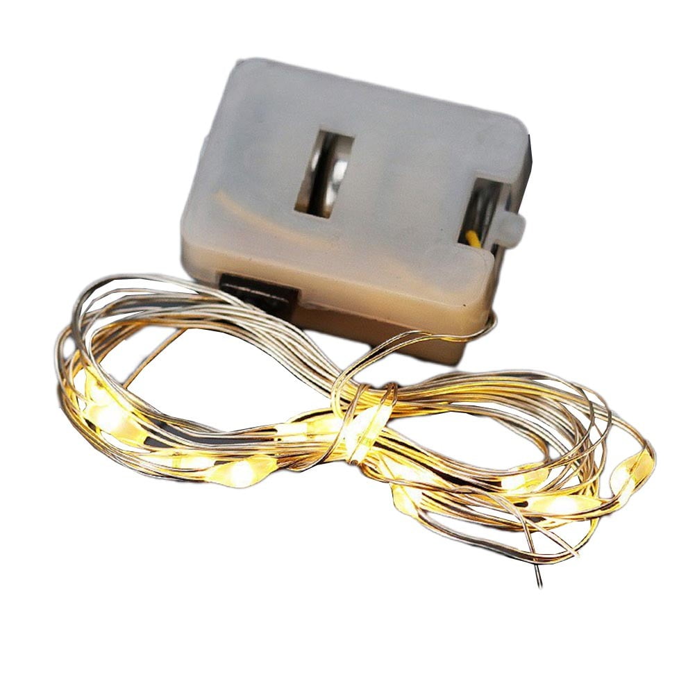 2pcs Warm white lights 2meters Light string Cake Bouquet Decorative