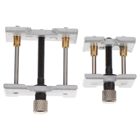 2pcs Multi-Function Watch Movement Holder Clamp Set with Fixed Base for Watchmaker Repair and Precision Work