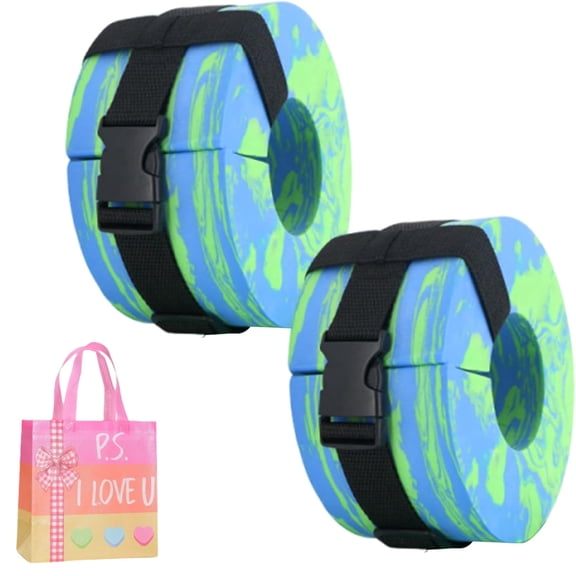 2pcs Water Aerobics Cuffs, Foam Swim Aquatic Cuffs, Water Aerobics Float Ring, for Beginners Professionals Enthusiasts Adults