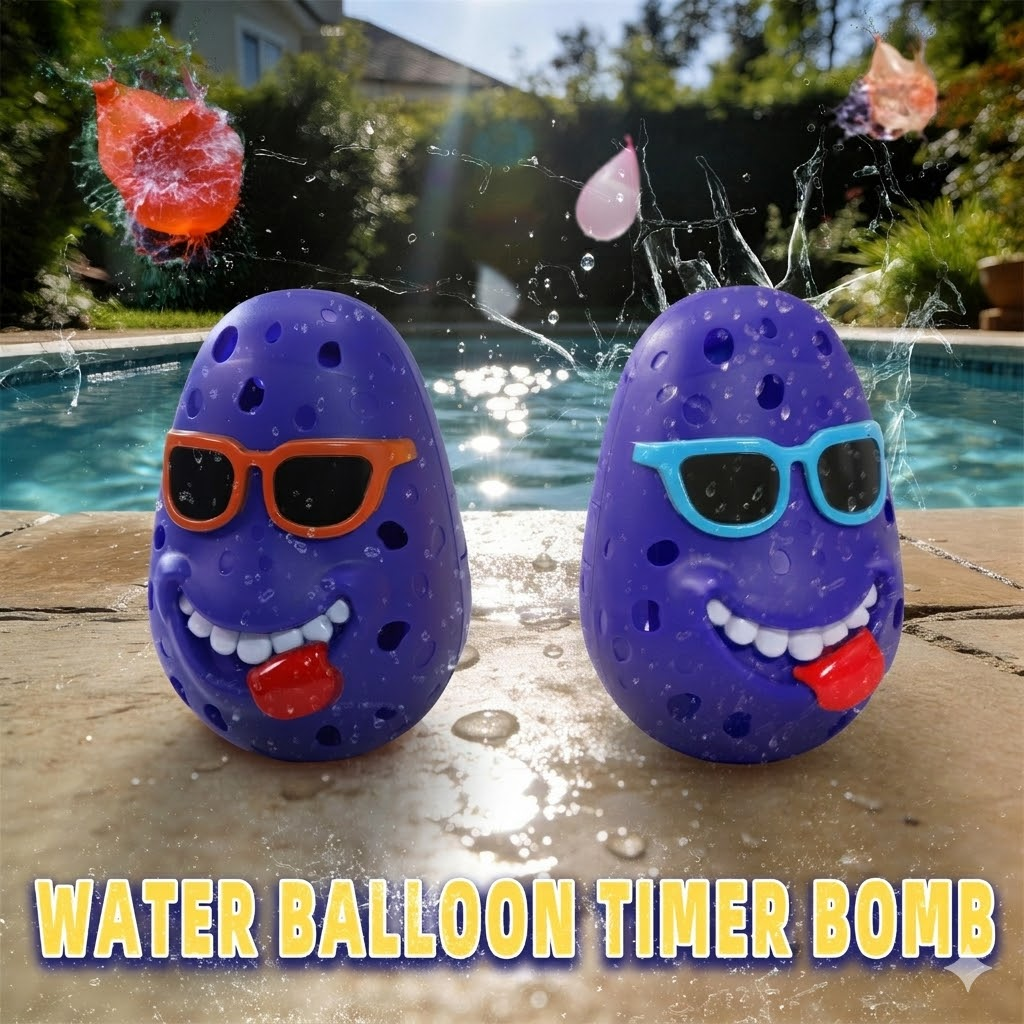 2pcs Water Bomb Timer Game, Summer Outdoor Water Balloon Toys for Kids ...