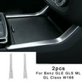 thumbnail image 1 of 2pcs Water Cup Holder Cover Trim Chrome For Benz GLE GLS ML GL Class W166 13-19, 1 of 8