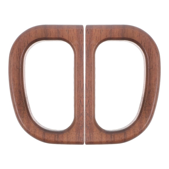 DEEPCRAFF 2Pcs Decorative Walnut Wood Cup Handles Smooth Comfortable Grip for Home Use