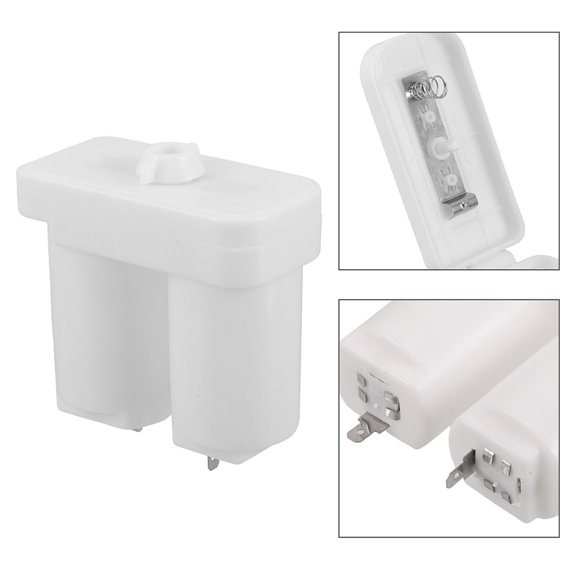 WHAMVOX Heated Battery Box for Water Heater in White Plastic Home Use Waterproof Lightweight Easy Installation 2pcs