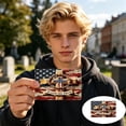 thumbnail image 1 of 2pcs Waterproof Vinyl Patterned Credit Card Patriotic Decor Stickers, Removable Stylish Card Surface Decorative Covers, Fashion Personalized Decals for Standard Size Bank and Debit Cards, A, 1 of 7