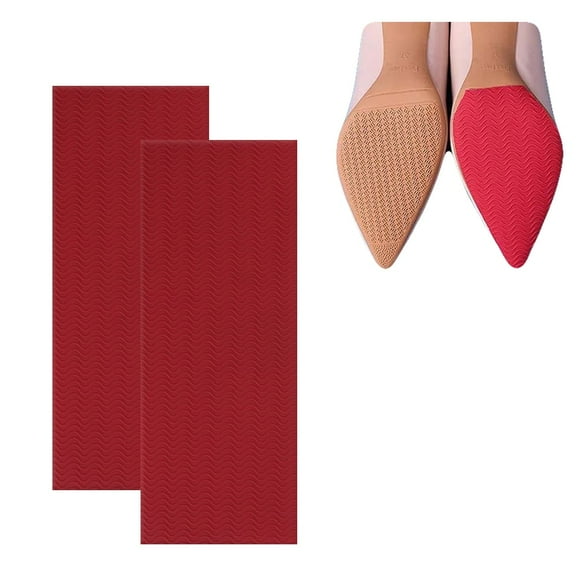 2pcs Wave Pattern Sole Stickers - Anti-Slip Shoe Grip Pads for High Heels, Sole Protection and Enhanced Traction