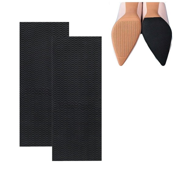 2pcs Wave Pattern Sole Stickers - Anti-Slip Shoe Grip Pads for High Heels, Sole Protection and Enhanced Traction