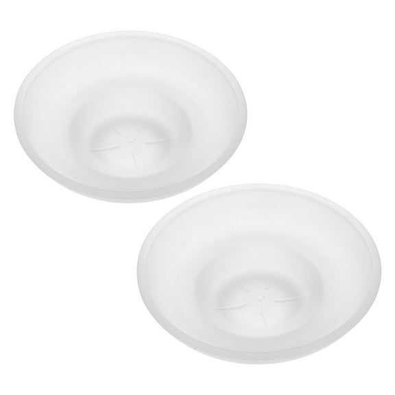 Masteelf 2pcs Frosted Glass Soap Dish Round Holder Transparent Tray for Bathroom Countertop or Kitchen Sink Sponge Storage