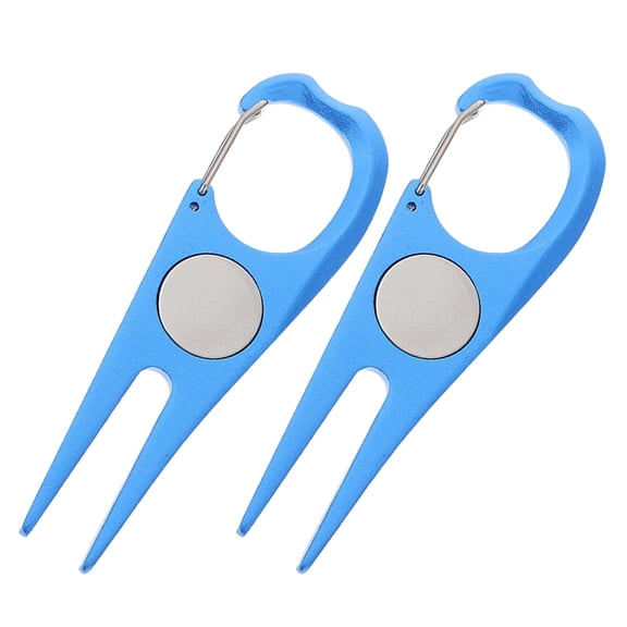 2pcs Metal Golf Divot Repair Tool and Ball Marker Set