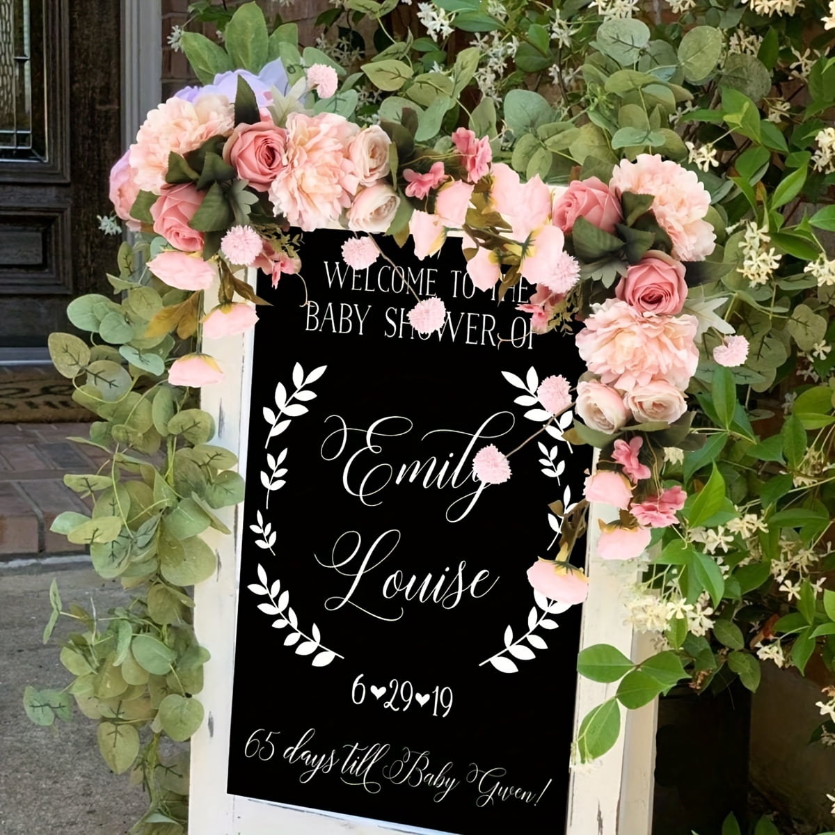 2pcs Wedding Arch Flowers Floral Swags For Wedding Arch Corner Flower Arrangement Fake Roses