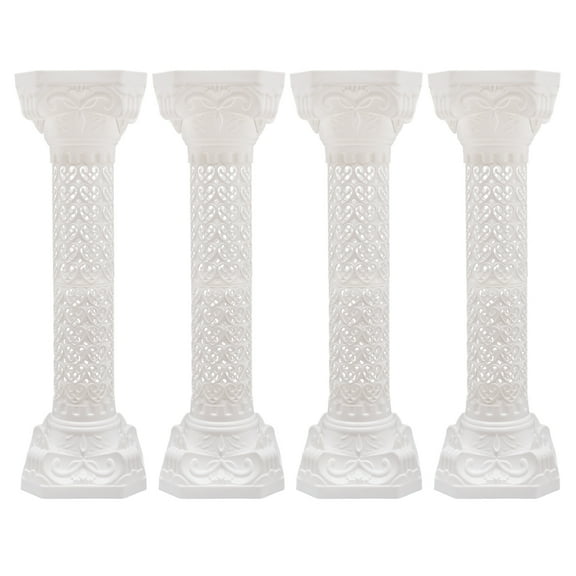 2pcs Wedding Roman Column, Wedding Flower Holder, Art Roman Column Statue Base Flower Pot Holder (27*88cm/10.63*34.65in)