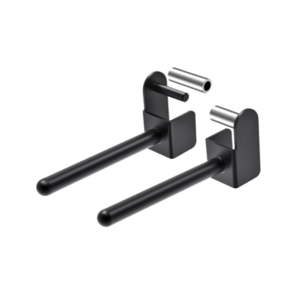 2pcs Weight Plate Holder Squat Rack Attachment Barbell Plate Storage Steel Construction for Home Gym Organization