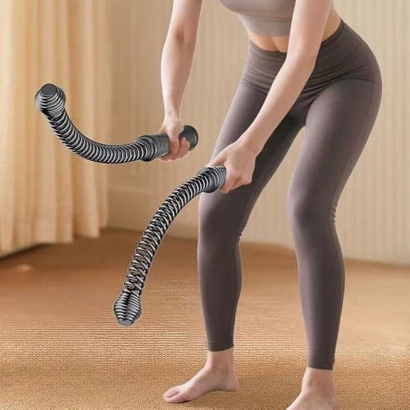 2pcs Weighted Ropeless Training Battle Rope - Multi-Functional Arm Exerciser for Indoor Outdoor Home Gym & Office Strength Work, Perfect Year of The Horse & Fitness Necessity, Black