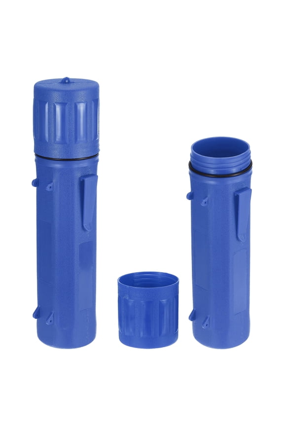 2pcs Welding Rod Storage Tube, 14 Inch Tungsten Electrode Holder Container Airproof Waterproof 4.5kg Capacity, Blue