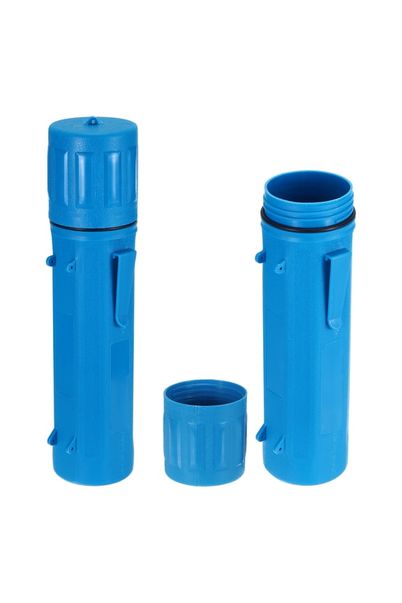 2pcs Welding Rod Storage Tube, 14 Inch Tungsten Electrode Holder Container Airproof Waterproof 4.5kg Capacity, Light Blue