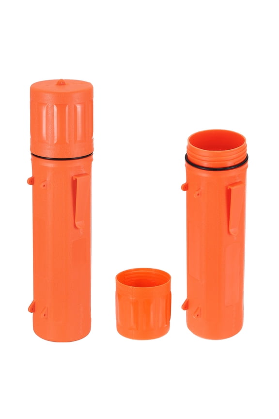 2pcs Welding Rod Storage Tube, 14 Inch Tungsten Electrode Holder Container Airproof Waterproof 4.5kg Capacity, Orange