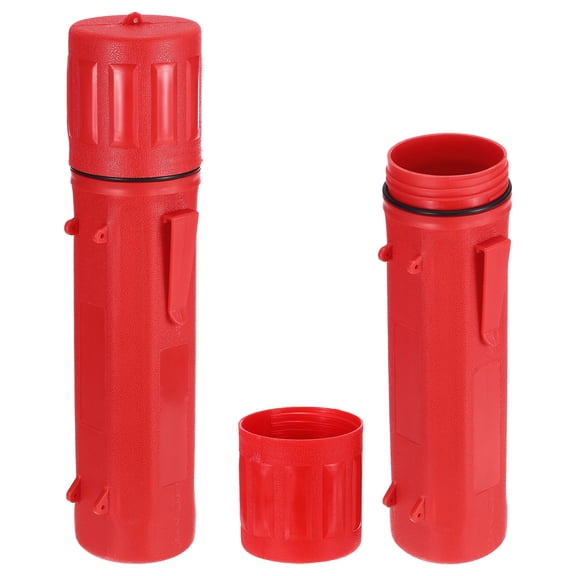 2pcs Welding Rod Storage Tube, 14 Inch Tungsten Electrode Holder Container Airproof Waterproof 4.5kg Capacity, Red