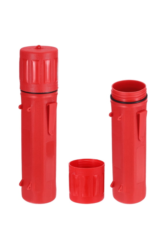 2pcs Welding Rod Storage Tube, 14 Inch Tungsten Electrode Holder Container Airproof Waterproof 4.5kg Capacity, Red
