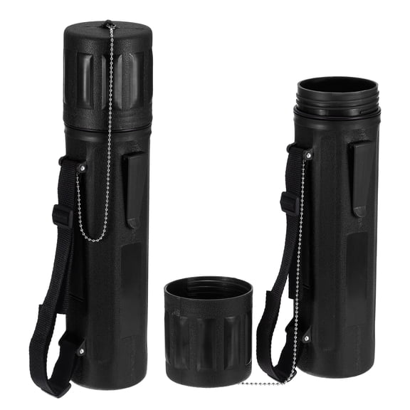 2pcs Welding Rod Storage Tube, 14 Inch Tungsten Electrode Holder Container Airproof Waterproof 4.5kg Capacity with Strap, Black