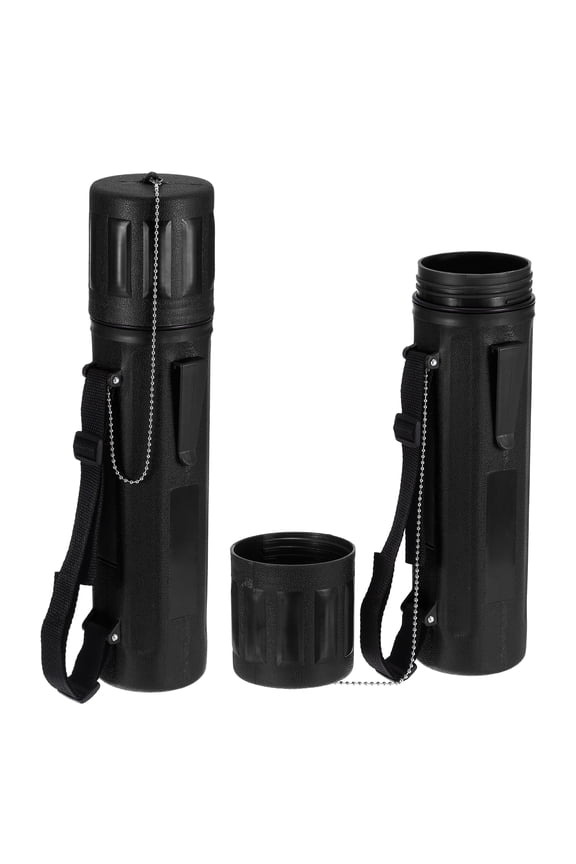 2pcs Welding Rod Storage Tube, 14 Inch Tungsten Electrode Holder Container Airproof Waterproof 4.5kg Capacity with Strap, Black
