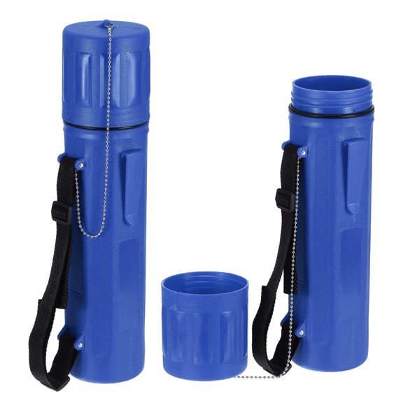 2pcs Welding Rod Storage Tube, 14 Inch Tungsten Electrode Holder Container Airproof Waterproof 4.5kg Capacity with Strap, Blue