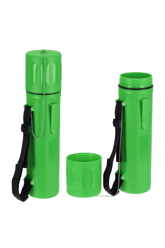 2pcs Welding Rod Storage Tube, 14 Inch Tungsten Electrode Holder Container Airproof Waterproof 4.5kg Capacity with Strap, Green