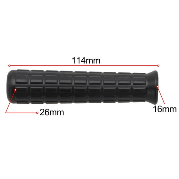 2pcs Wheelbarrow Rubber Handles Replacement Round Tubes Black Anti-Slip Grips for Garden Cart Hand Truck Dolly 30mm Inner Diameter Easy Install Weather-Resistant(114 x 16mm)