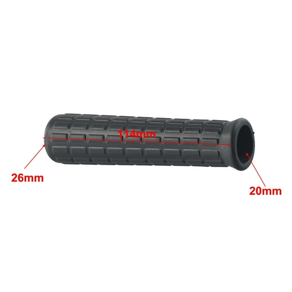 2pcs Wheelbarrow Rubber Handles Replacement Round Tubes Black Anti-Slip Grips for Garden Cart Hand Truck Dolly 30mm Inner Diameter Easy Install Weather-Resistant(114 x 20mm)