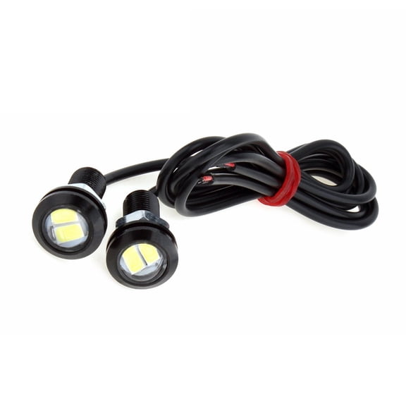 2pcs White 5730 9W 18mm Eagle Eye LED Car Motor DRL Backup Light Lamp Bulb 12V