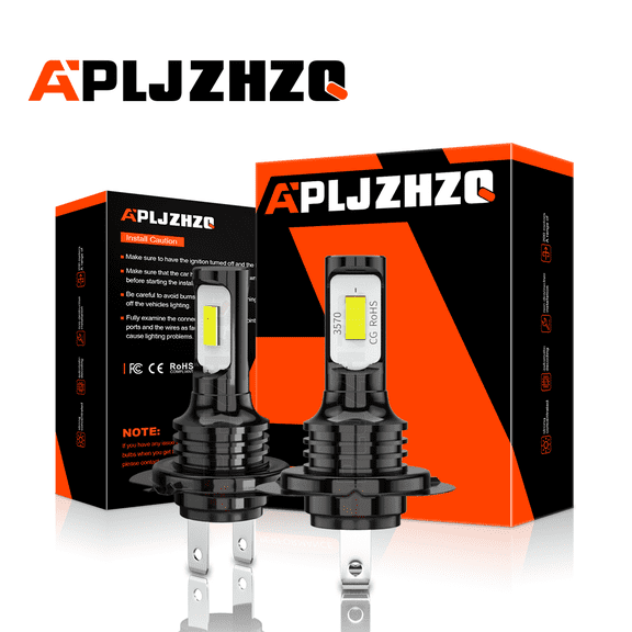 2pcs White H7 LED Motorcycle Headlight Bulbs Kit For Yamaha YZF R1 R3 R6 R6S