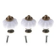 thumbnail image 1 of 2pcs White Vintage Style Door Knobs Cabinet Drawer Cupboard Kitchen Pull HanH WL, 1 of 7