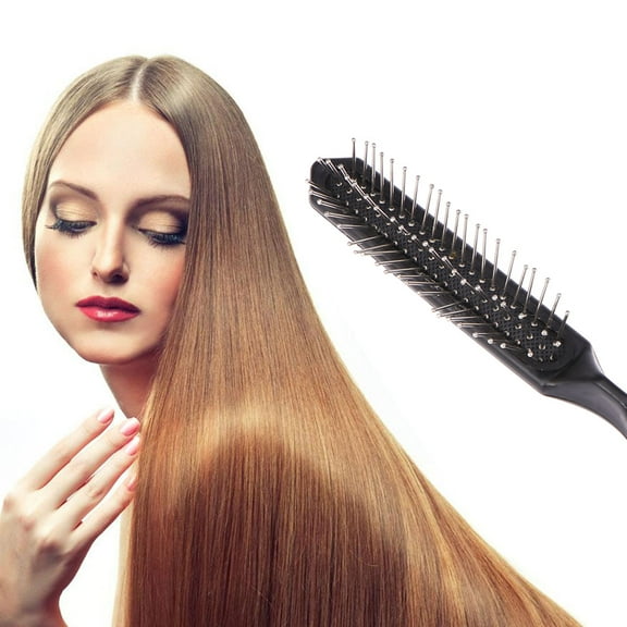 2pcs Wig Brush Professional Pointed Tail Airbag Brush Hair Extension Brush for Women Girls (Black)