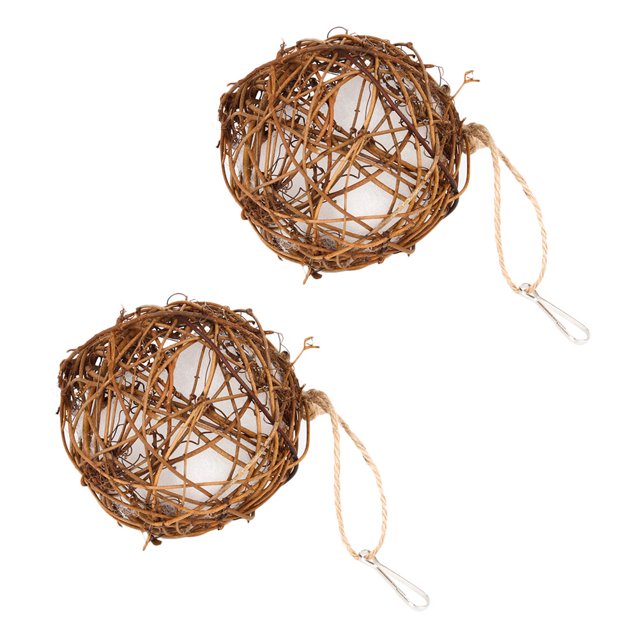 2pcs Wild Bird Nesting Material Outdoor Parrot Hanging Warm Nest Biting