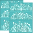 thumbnail image 1 of 2pcs Wildflower Silk Screen Printing Stencils Self-Adhesive Silk Screen Stencils Butterfly Pigeons Screen, 1 of 9