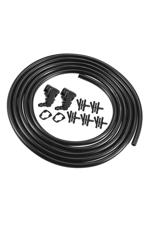 2pcs Windshield Washer Nozzle for Ford Edge 2011-2015 2.5 Meters Hose with Connectors Kit BT4Z-17603-A