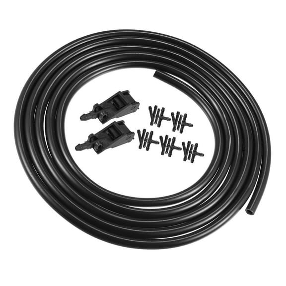 2pcs Windshield Washer Nozzle for Volkswagen Jetta 1999-2012 2.5m Hose with Connectors Kit 6E0955985