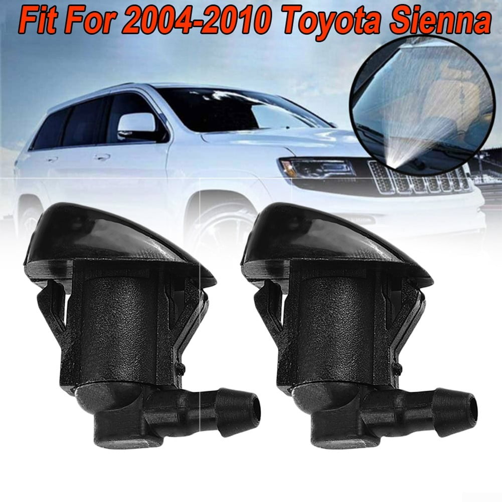 2pcs Windshield Washer Wiper Spray Nozzle Jet For Toyota Sienna 2004