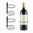 2pcs Wine Bottle Display Rack, Metal Wall-Mounted Wine Holder, Single ...