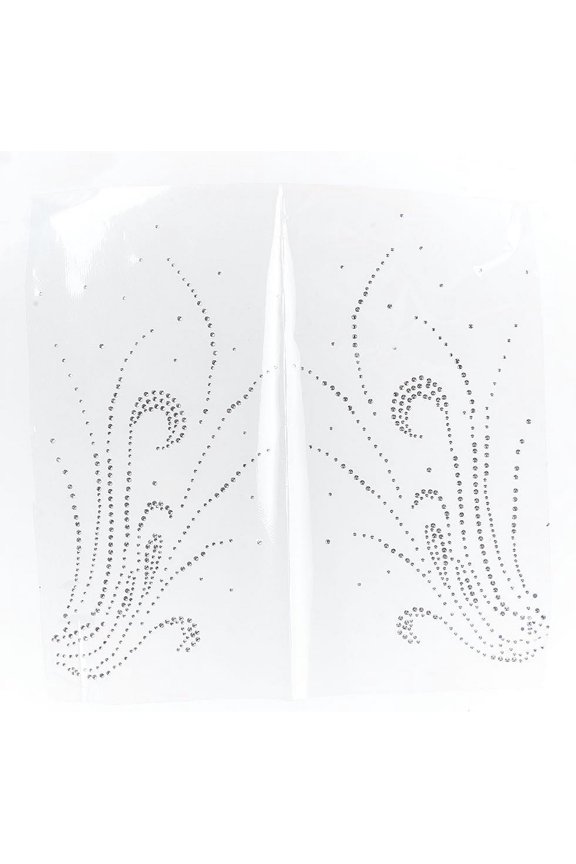2pcs Wing Rhinestone Iron on Hotfix Transfer Decal Personalized Wing Print Bling Patch Shiny Clothing Repair Applique Decoration DIY Accessories for Clothes T-Shirt Vest Shoes Hat Jeans Silver