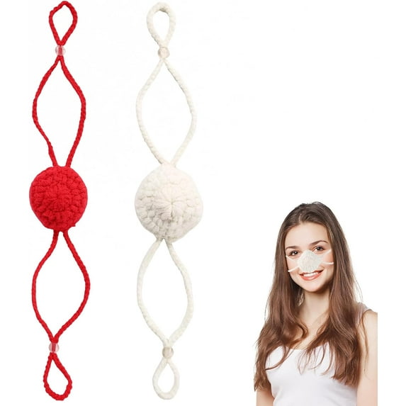 2pcs Winter Nose Warmers, Crochet Nose Covers for Cold Weather Windproof & Cozy Protector Outdoor Ski