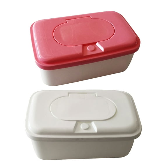 2pcs Wipes Dispenser Wipe Holder Wet Wipes Dispenser Wipes Box Case Tissue Box