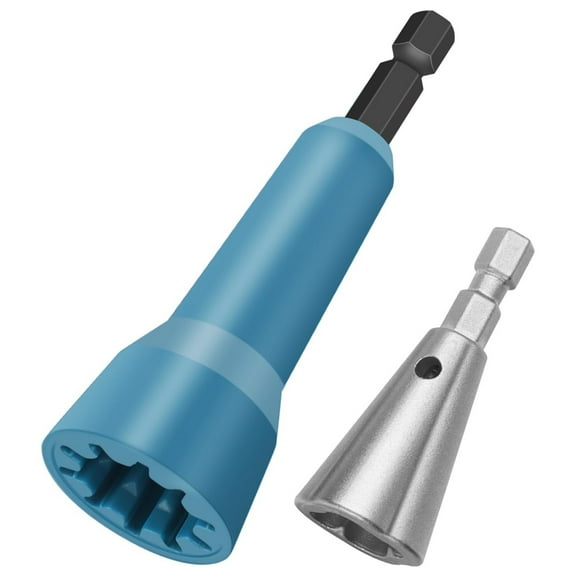 2pcs Wire Nut Twister,Wire Twisting Tool,Wire Nut Twiter for Drill,Spin Twist Wire Connector Socket,Wire Connector Driver with 1/4" Chuck,Wire Stripping and Twisting Tool for Cable Quick Stripping