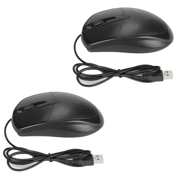 2pcs Wired Mouse, Corded Mouse Plug And Play Computer Mice For Home Office School For Win XP / 7 / 8 / 10 / Computer / Laptop