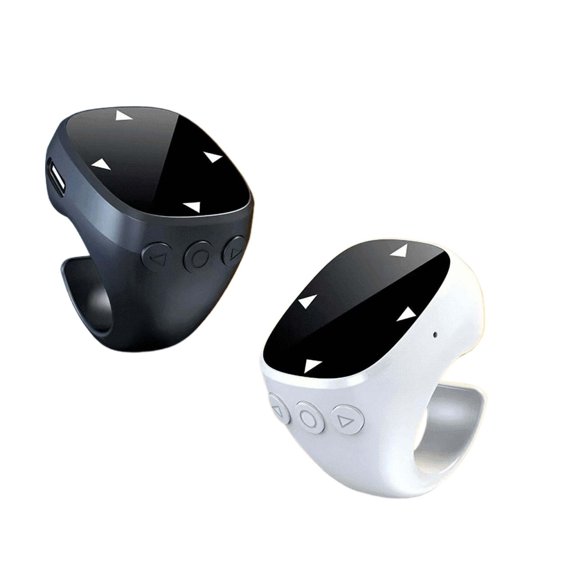 2pcs Wireless Mobile Remote Controls Featuring A Ring-Shaped Touchscreen, A Multifunctional Scrollbar For Short Videos, And A Device For Flipping E-Book Pages