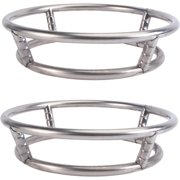 2pcs Wok Rack Griddle Metal Shelf Pot Holders Cooking Wok Ring Stainless Steel Steamer Fish Steamer Steam Rack Stainless Pot Holder Stainless Pot Loop Rack Bold